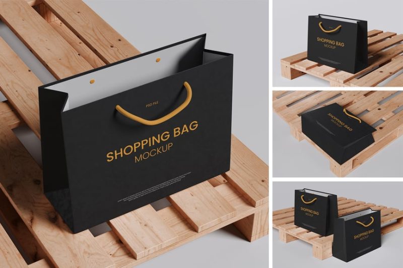 购物袋样机素材 (PSD,PDF) shopping-bag-mockup