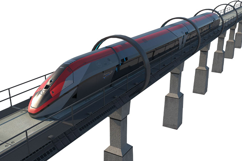 高铁模型火车动车模型交通工具3D模型(C4D,Blender,FBX)