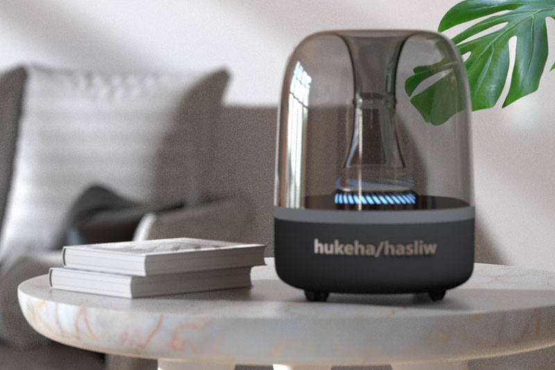 C4D哈曼卡顿智能音箱场景渲染工程音响模型C4D模型