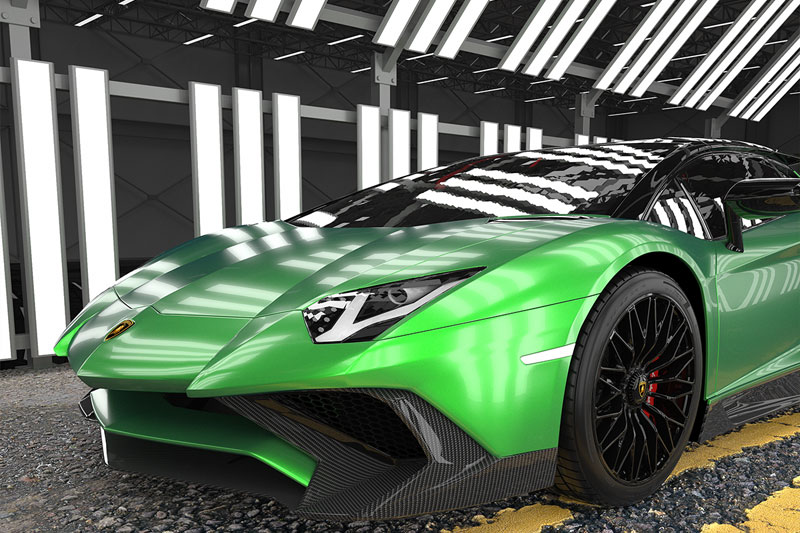 C4D兰博基尼aventador lp750跑车渲染工程兰博基尼跑车模型C4D模型