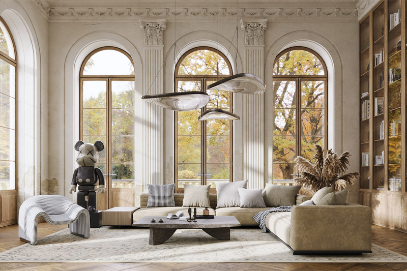 时尚休闲室内沙发茶几家具3D模型 (C4D/Blender/3DS MAX/FBX/OBJ/USD格式) Evermotion – Archmodels Vol.291