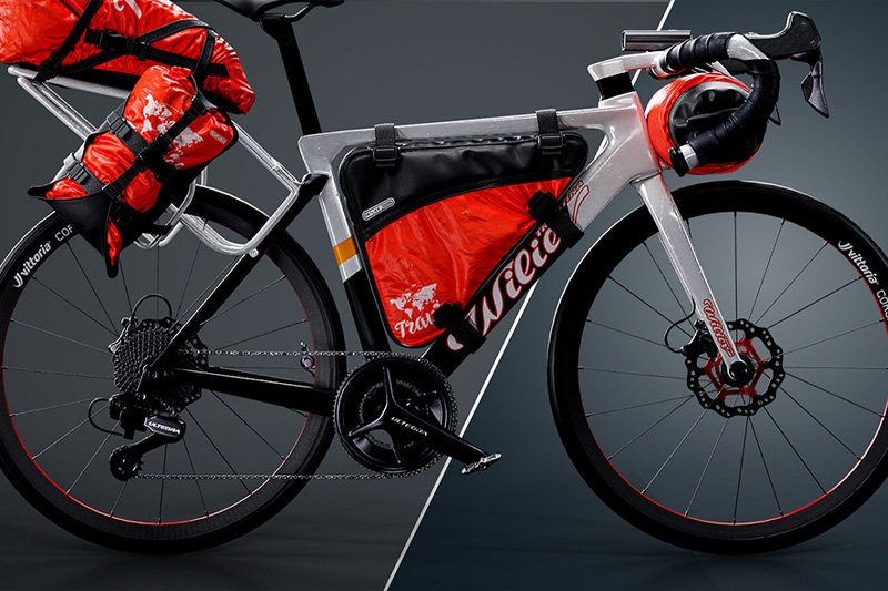 旅行自行车模型自行车包模型3D模型 (C4D,Blender,FBX,OBJ)