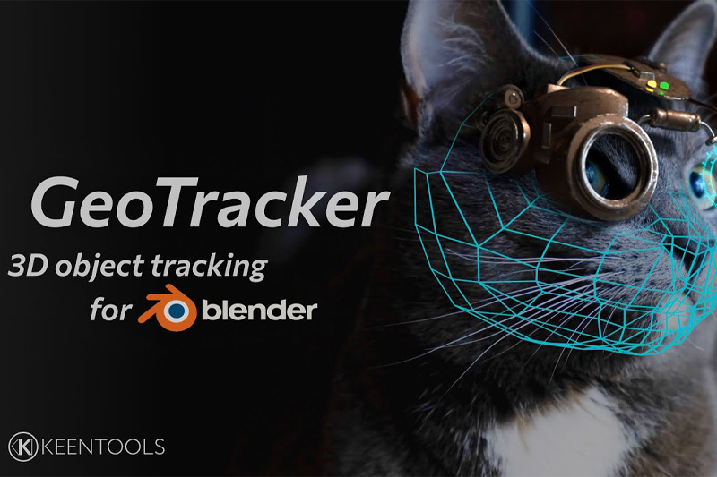 Blender三维对象运动跟踪合成插件 Keentools GeoTracker 2024.3.0