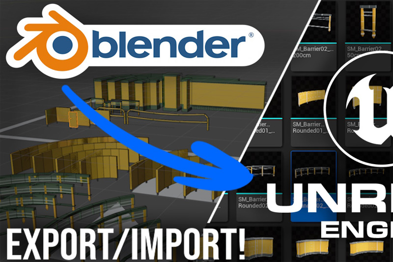 Blender导出模型到Unreal Engine虚幻引擎插件 Blender For Unreal Engine v4.3.10