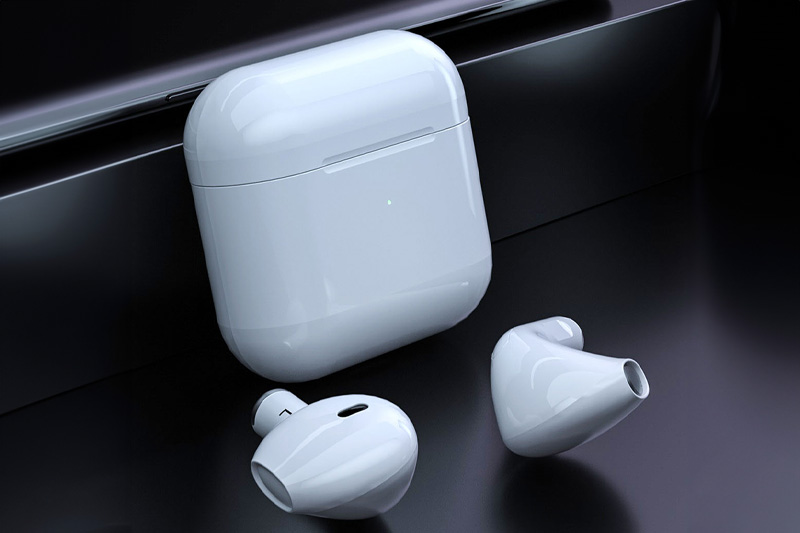 C4D无线蓝牙耳机充电仓场景渲染工程蓝牙耳机模型C4D模型