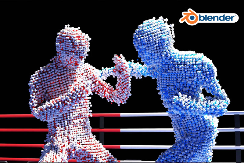 Blender粒子物理模拟解算插件 Molecular Plus v2.17.21