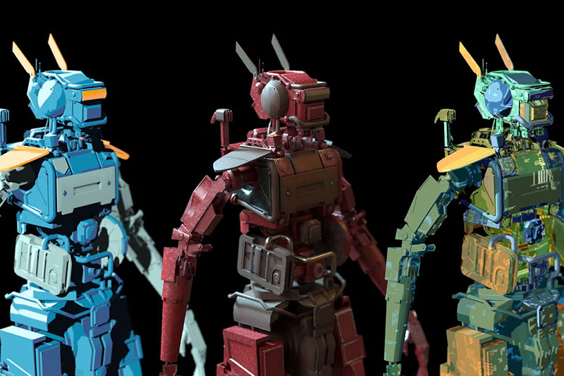 C4D300组阿诺德渲染器建筑卡通手绘艺术游戏科技贴图材质球预设 Arnold Texture Pack