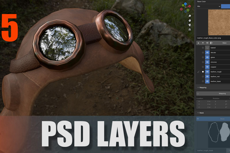 Blender分层纹理绘制工具插件 Psd-Layers V1.5.1