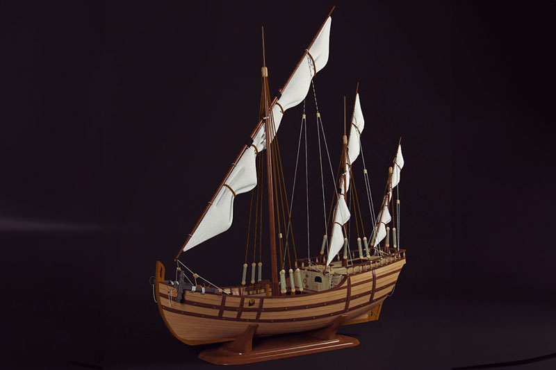 帆船摆件模型3D模型 (C4D,Blender,FBX)