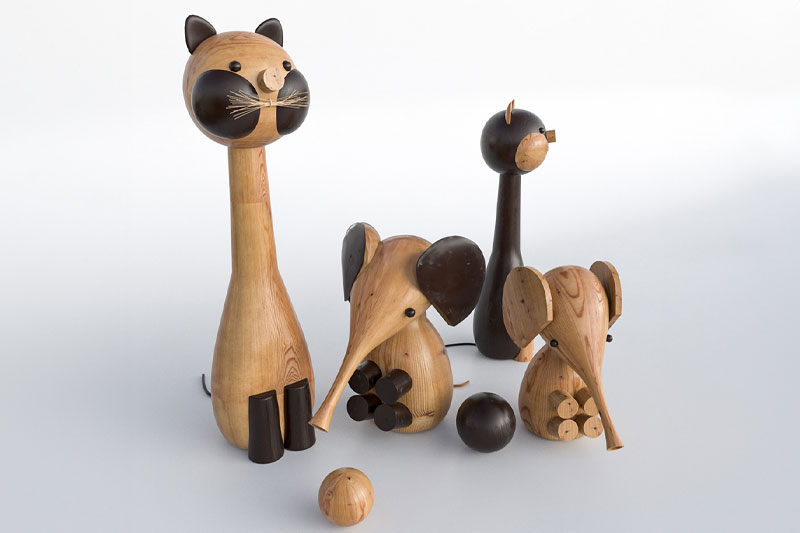 木偶摆件模型儿童玩具模型3D模型 (C4D,FBX,Blender)