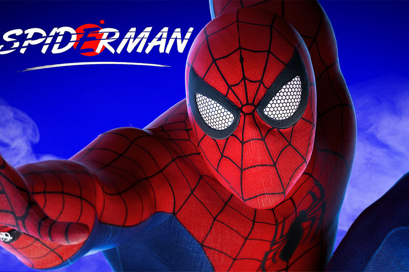 C4D蜘蛛侠渲染工程漫威蜘蛛侠模型C4D模型