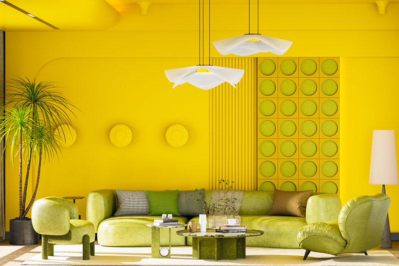 C4D现代室内客厅沙发场景渲染工程室内场景C4D模型