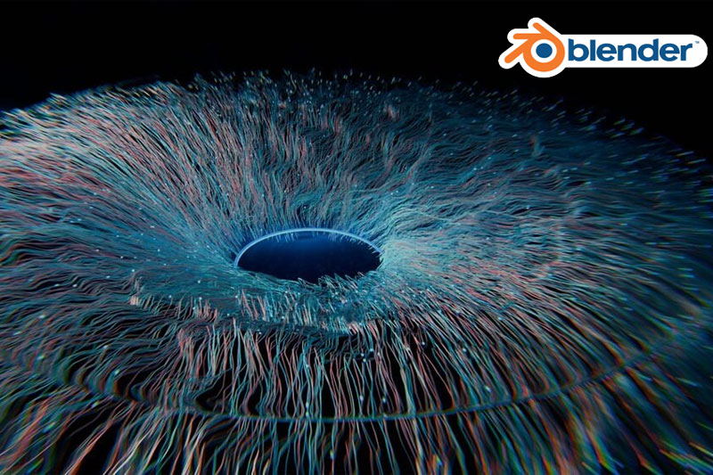 Blender几何节点虹膜动画效果插件 Eye Effect Using Geometry Nodes