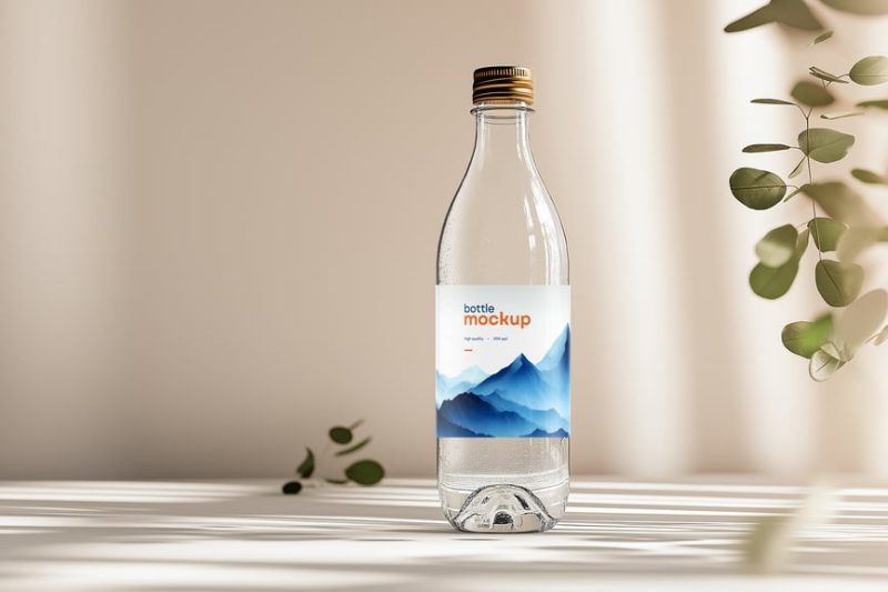 瓶装水瓶子样机素材 (PSD) bottle-mockup