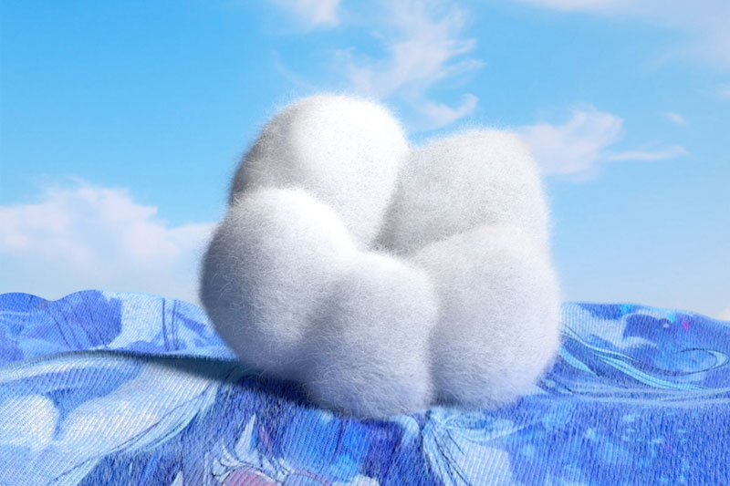 C4D棉花场景渲染工程棉花模型C4D模型