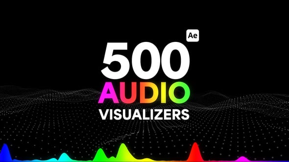 AE/PR500组创意音频可视化音乐播放器动画模板 Audio Visualizers Pack