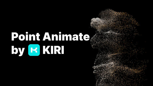 Blender三维模型粒子消散效果插件 Point Animate by Kiri Engine v1.0.0