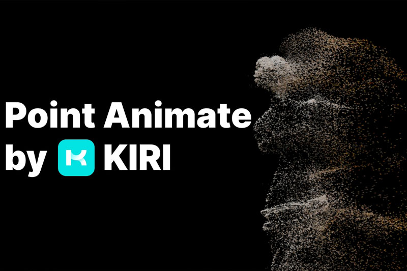 Blender三维模型粒子消散效果插件 Point Animate by Kiri Engine v1.0.0