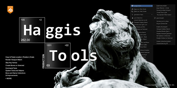 Blender高效工作流优化插件 Haggis Tools V1.1.5