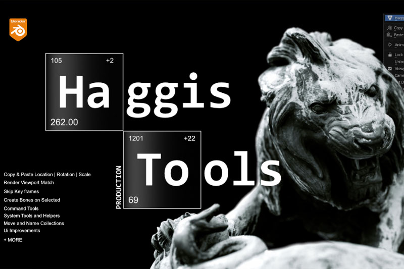 Blender高效工作流优化插件 Haggis Tools V1.1.5