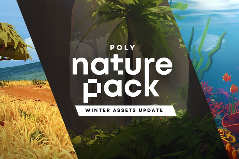 Blender低多边形卡通风格植物3D模型资产库 Poly Nature Pack: Animated Stylized Pack V1.1.0