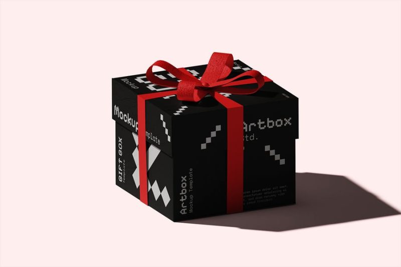 礼品盒样机素材 003 (PSD) gift-box-mockup-003