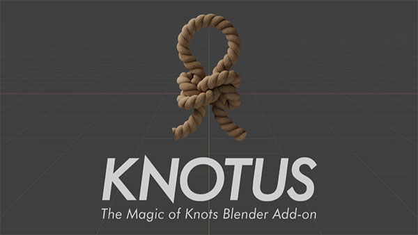 Blender绳索打结管道电缆生成器插件 Knotus V1.1.0