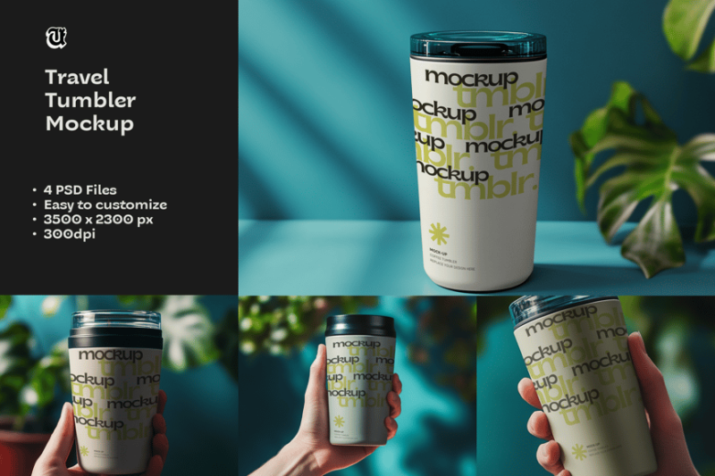 旅行不倒翁水杯样机素材 (PSD) travel-tumbler-mockup