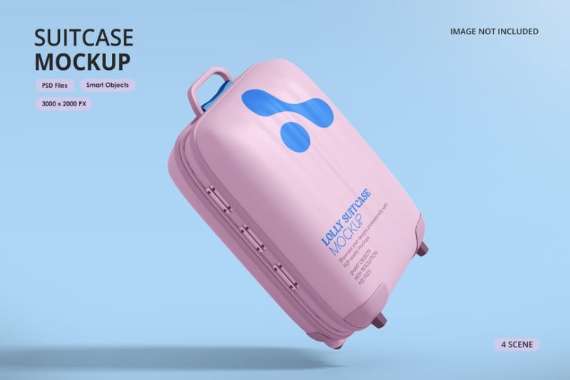 手提箱样机素材 (PSD) suitcase-mockup