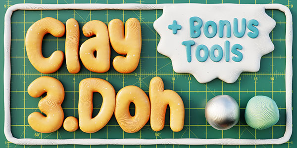 Blender定格动画粘土效果材质着色器 Clay Doh – Tools & Shaders