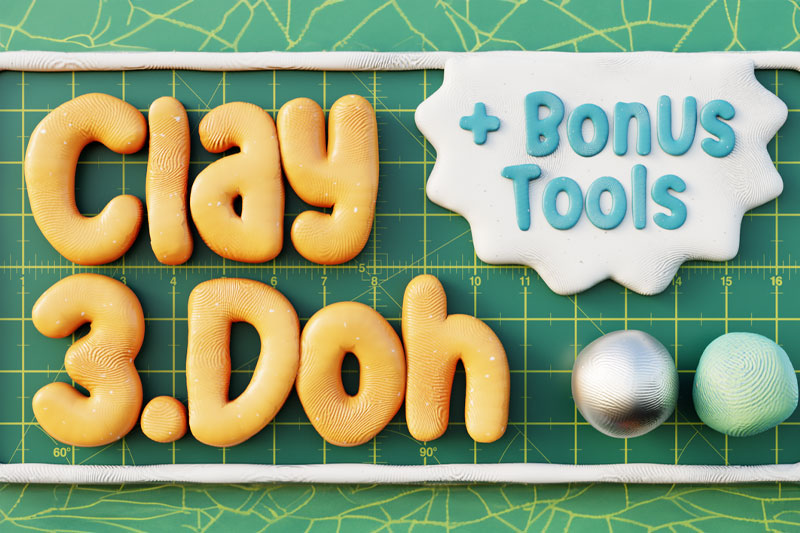 Blender定格动画粘土效果材质着色器 Clay Doh – Tools & Shaders