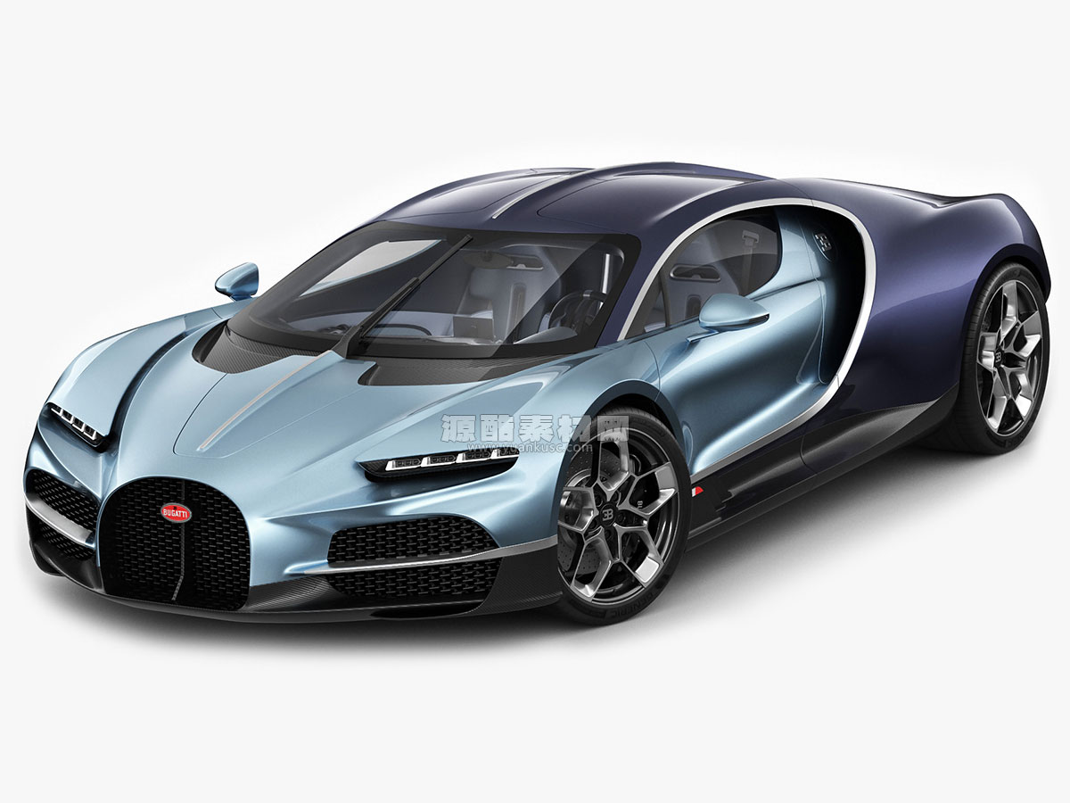 超精细布加迪超级跑车模型Bugatti Tourbillon2026模型汽车3D模型 (C4D+FBXOBJ+Blender+max)