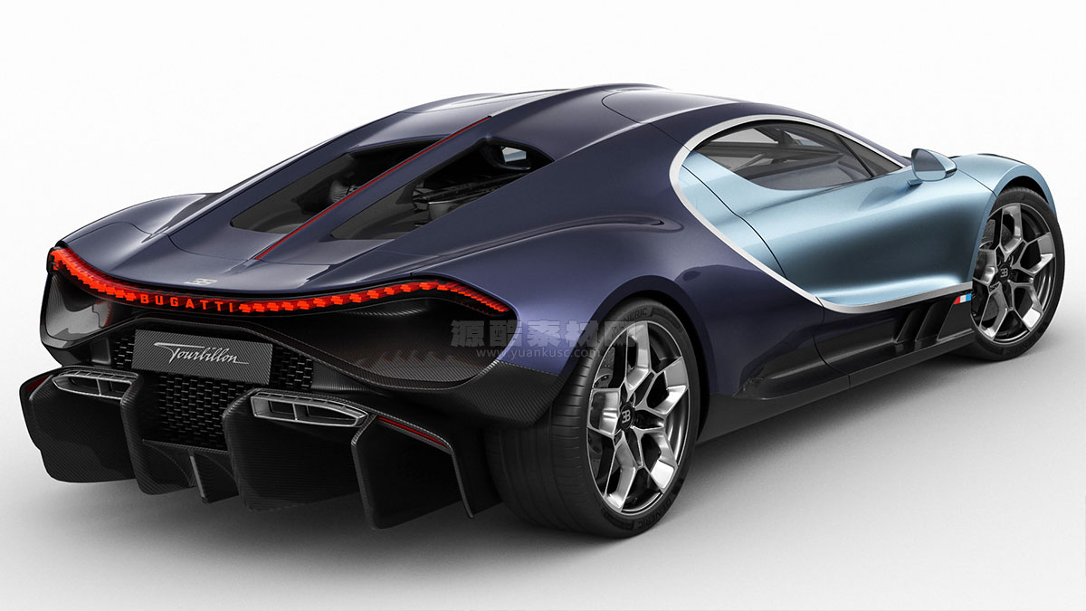 超精细布加迪超级跑车模型Bugatti Tourbillon2026模型汽车3D模型 (C4D+FBXOBJ+Blender+max)