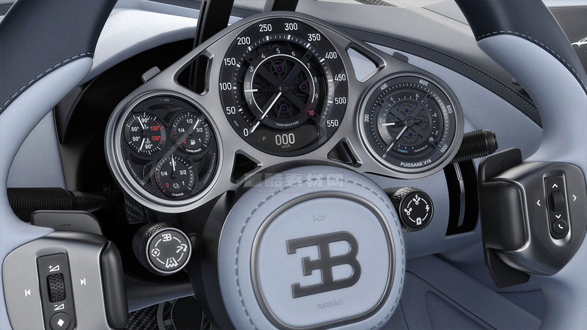 超精细布加迪超级跑车模型Bugatti Tourbillon2026模型汽车3D模型 (C4D+FBXOBJ+Blender+max)