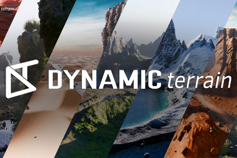 Blender动态地形景观山脉森林岩石沙漠生成器插件 Dynamic Terrain v1.0.3 完整版