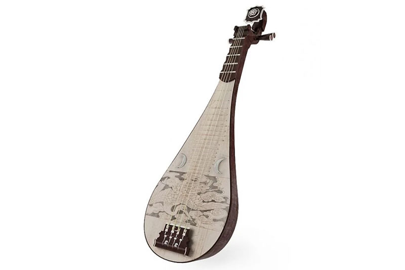 琵琶模型乐器模型3D模型 (C4D,Blender,FBX)