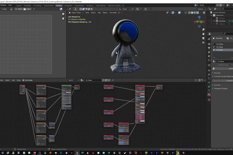 Blender材质转换插件 Cycles To Redshift Pbr Material Converter V1.0.11