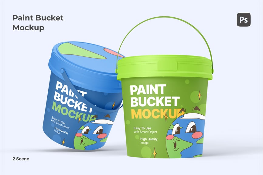 油漆桶样机素材 (PSD) paint-bucket-mockup