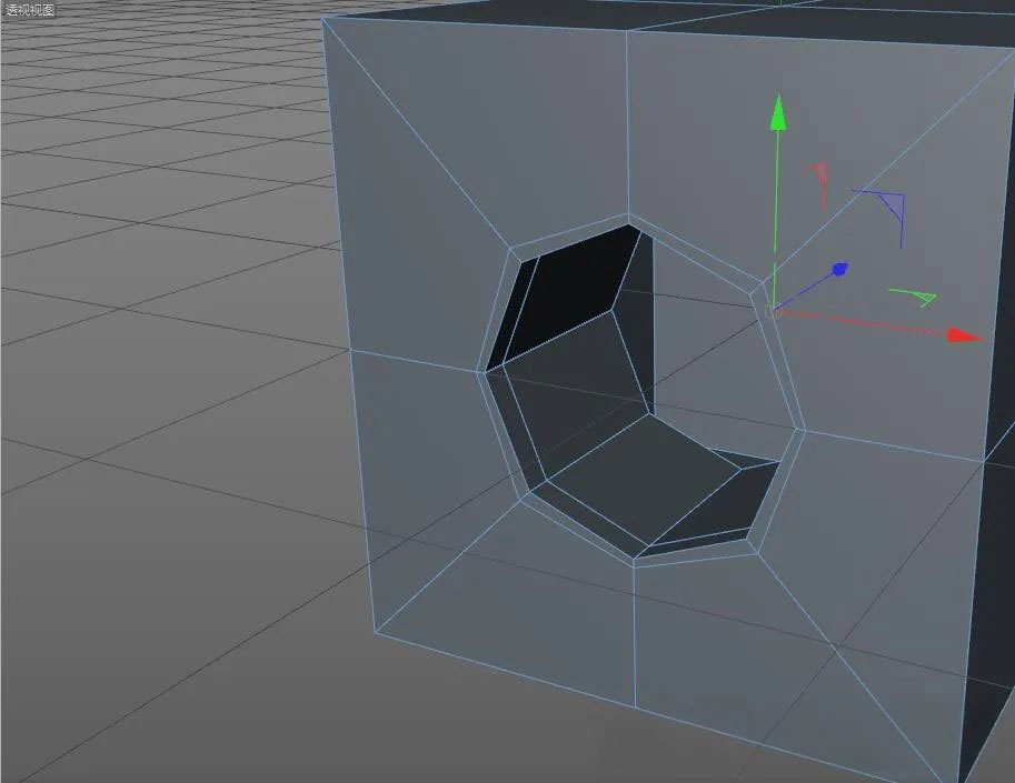 C4D细分曲面建模开孔洞方法之一