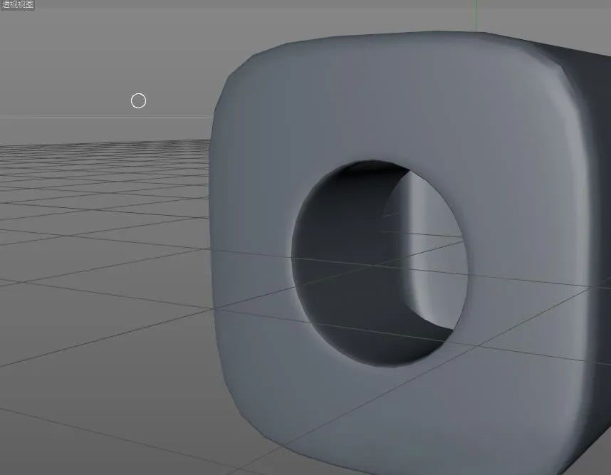 C4D细分曲面建模开孔洞方法之一