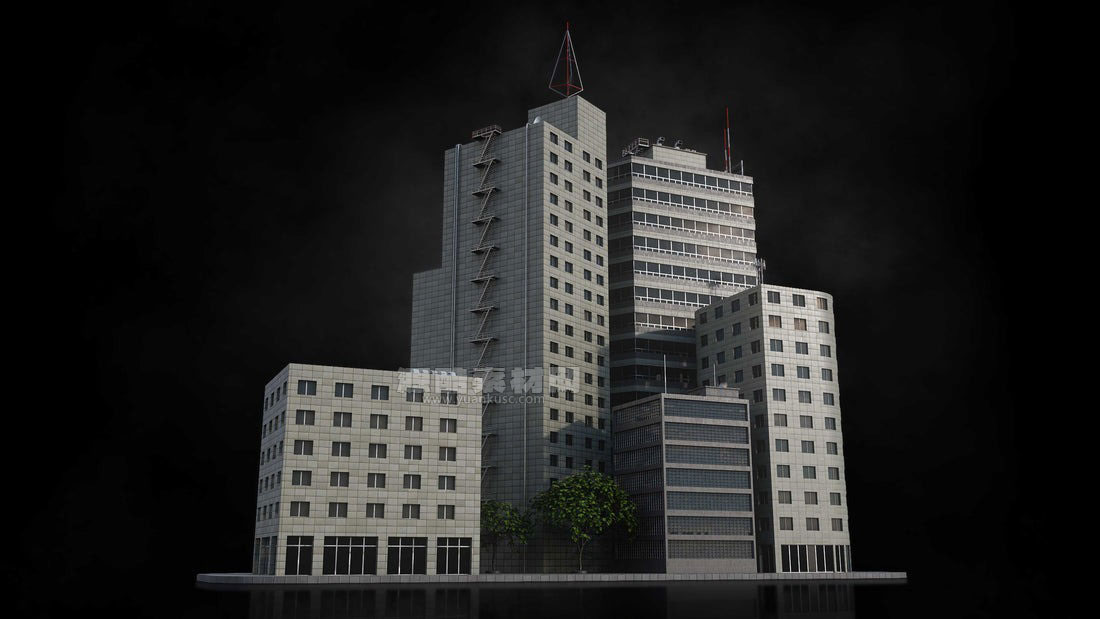 摩天大楼未来东京城市楼房建筑模型3D模型 (C4D,Blender,FBX通用格式) Kitbash3D – Neo Tokyo (Blender/FBX格式)