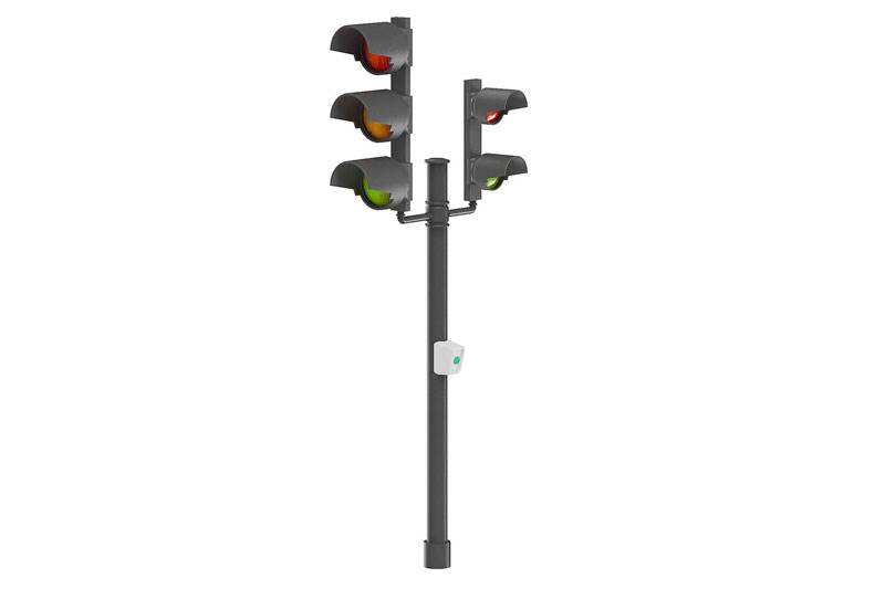 红绿灯模型交通设备模型3D模型 (C4D,Blender,FBX)