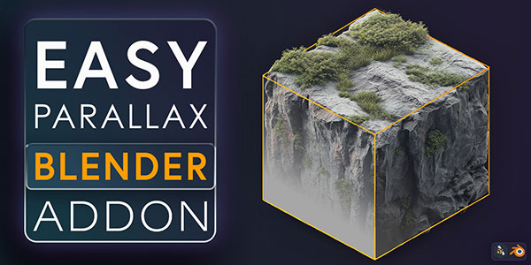 Blender材质增添实时深度效果插件 Easy Parallax V1.0.0