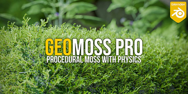 Blender逼真苔藓植物生成插件 Geomoss Pro V1.0