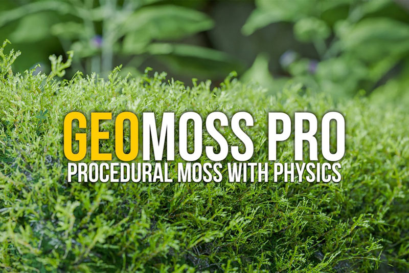 Blender逼真苔藓植物生成插件 Geomoss Pro V1.0