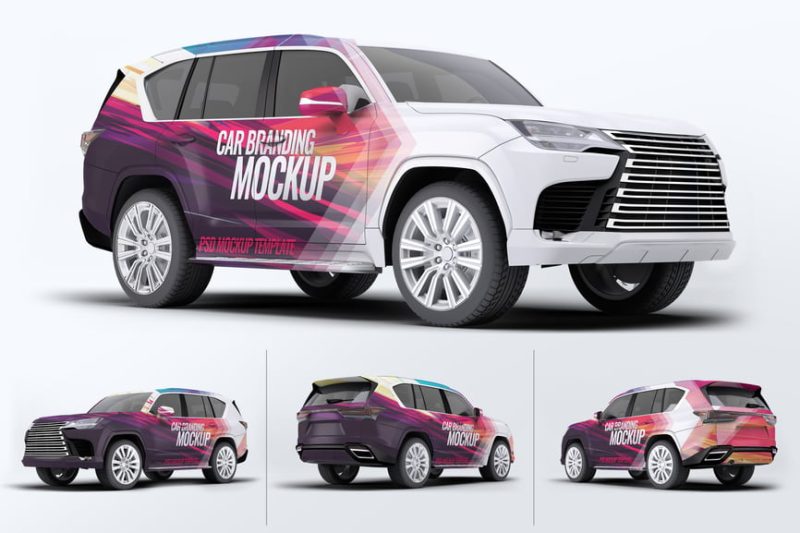雷克萨斯运动型汽车样机素材 (PSD) lexus-sport-utility-vehicle-mock-up
