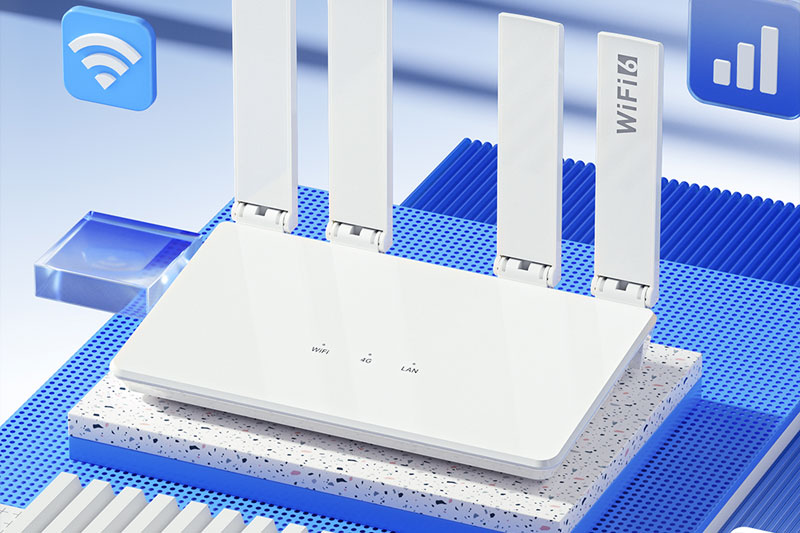 C4D路由器微软风场景渲染工程wifi6路由器模型C4D模型