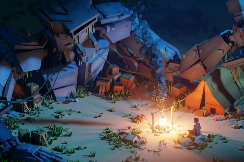 Blender低多边形立方体世界动画视频教程 CGBoost – Cubic Worlds