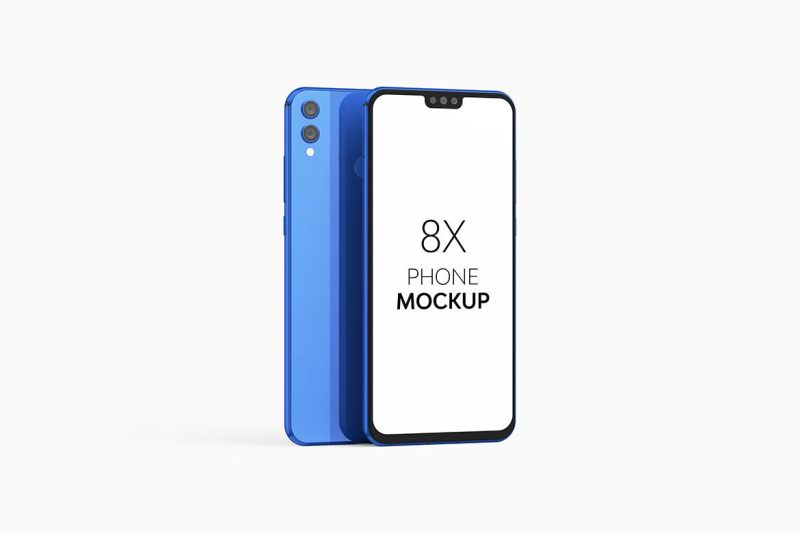8x手机样机素材 (PSD) 8x-phone-mockup