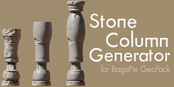 Blender石柱模型生成插件 Stone Column Generator For Bagapie